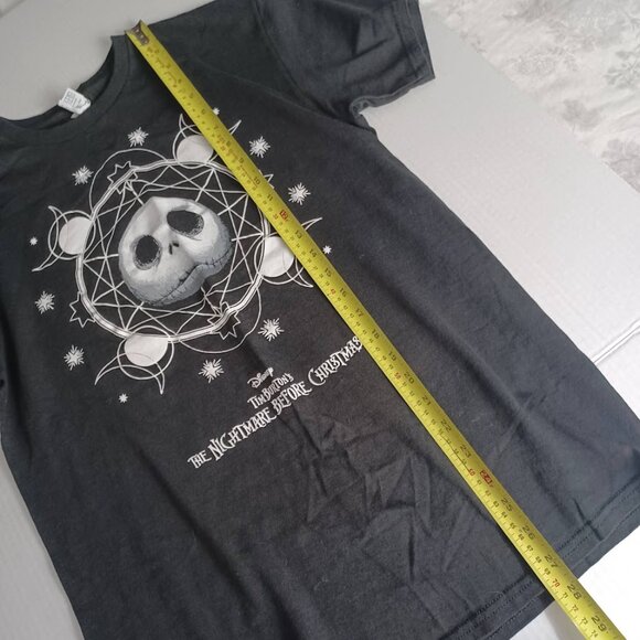 Disney Tim Burton's The Nightmare Before Christmas T-Shirt Medium Black -Vintage - Picture 4 of 9